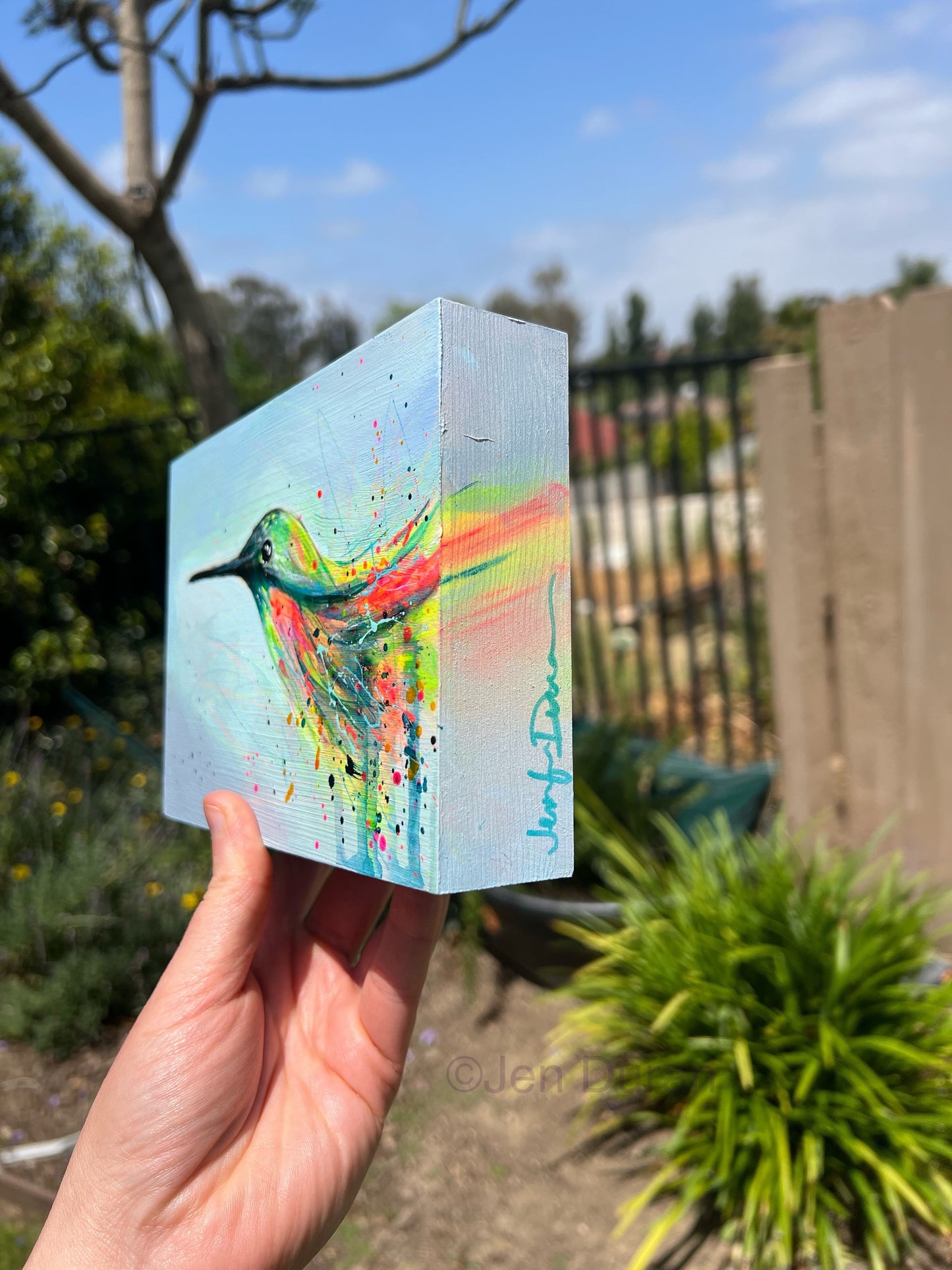 "Spring Hummingbird" Original Painting #3