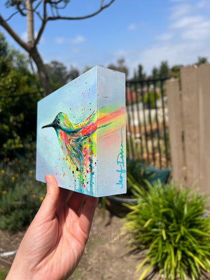 "Spring Hummingbird" Original Painting #3