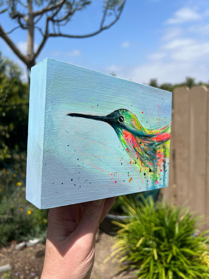 "Spring Hummingbird" Original Painting #3