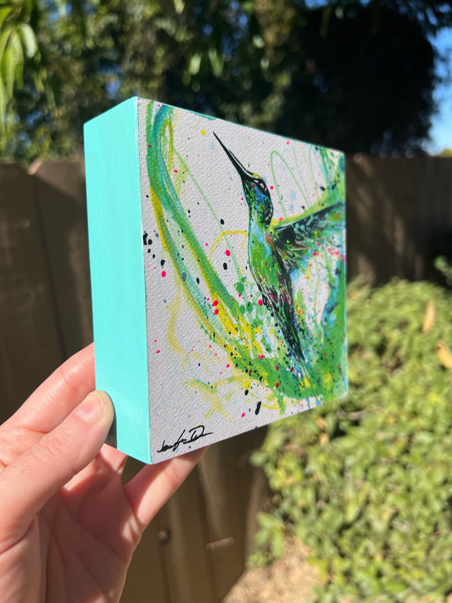 "Take Flight" Hummingbird - Artist Proof on Wood