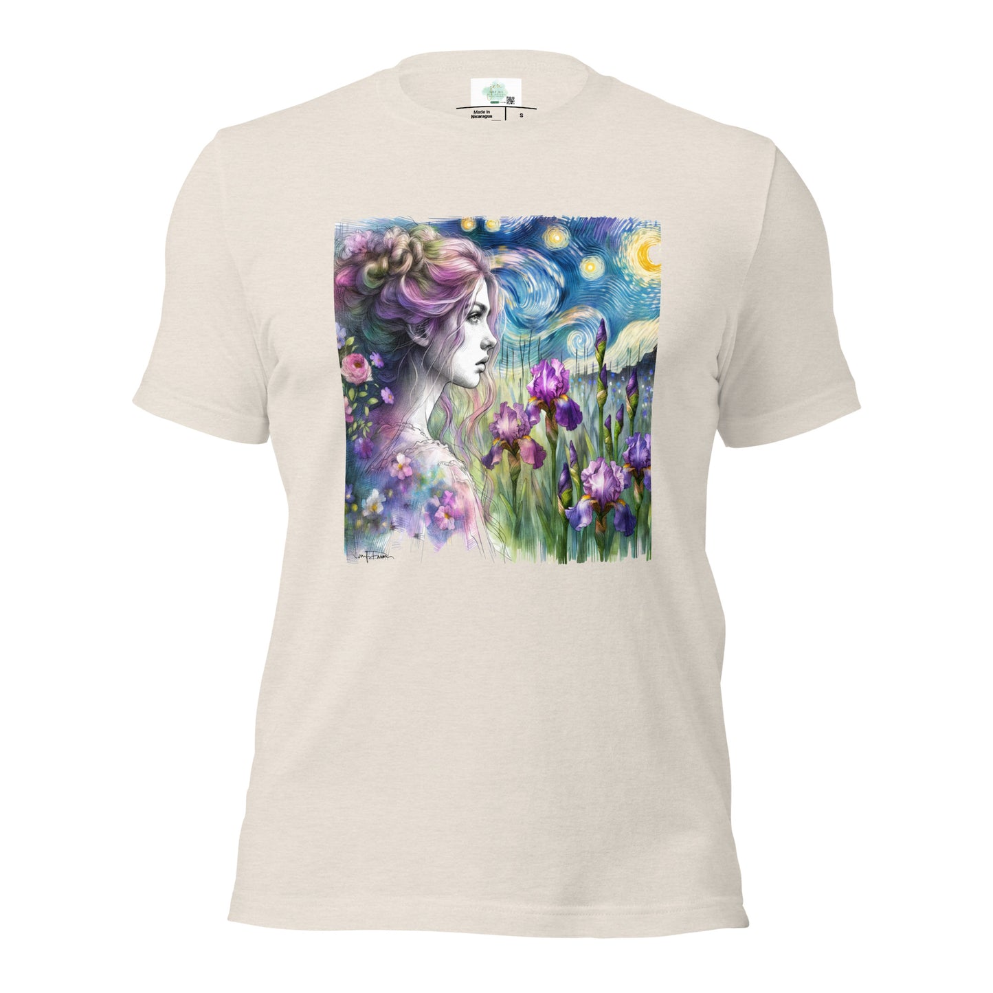 Unisex t-shirt - Girl w/ Irises