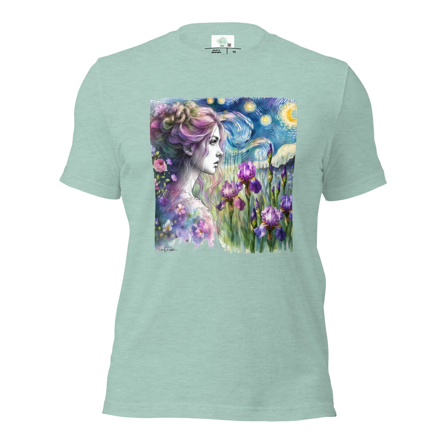 Unisex t-shirt - Girl w/ Irises