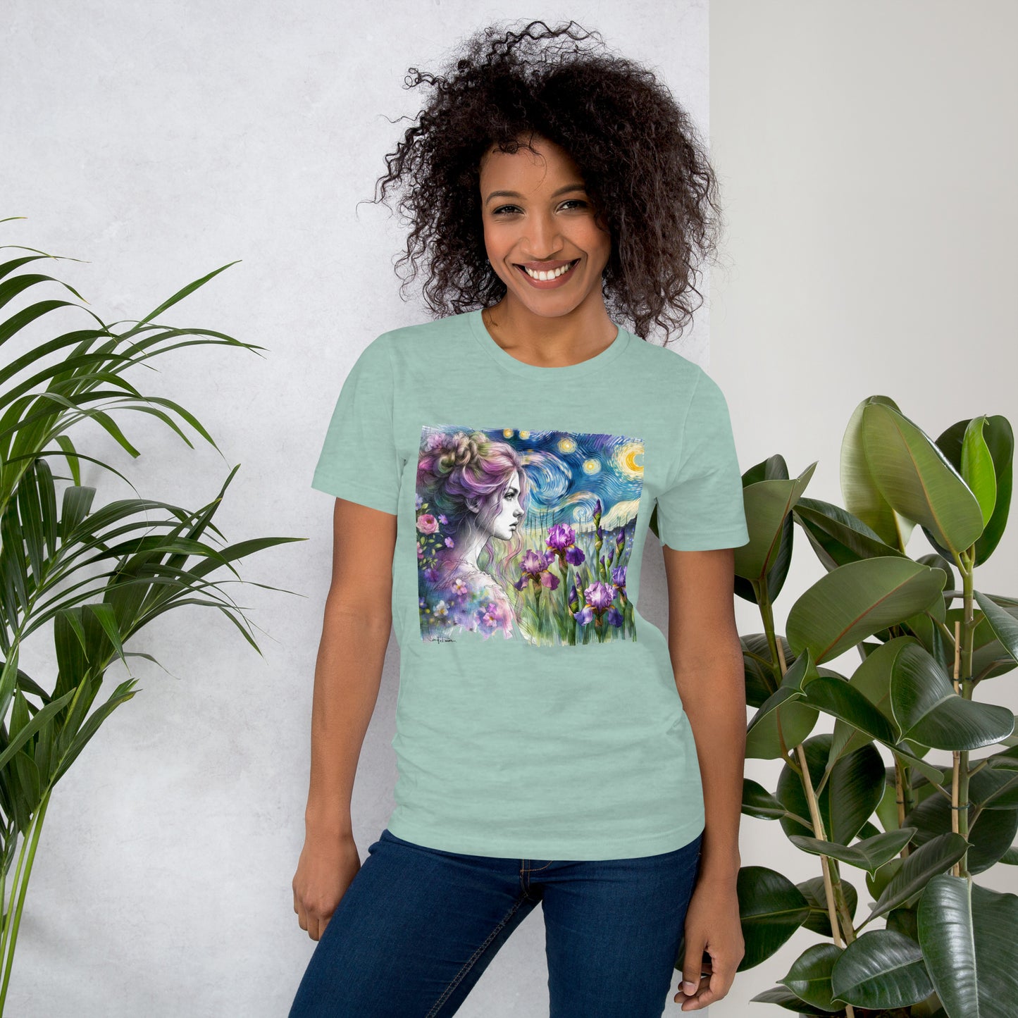 Unisex t-shirt - Girl w/ Irises