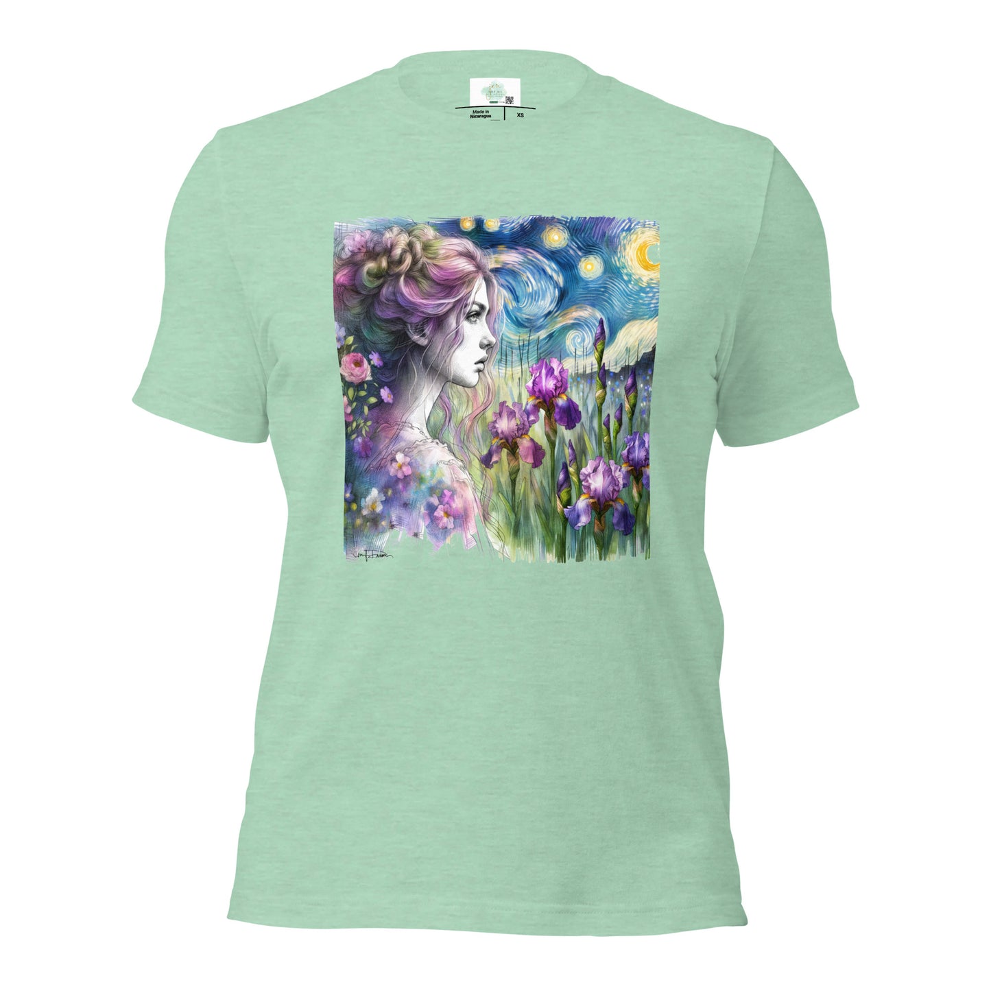 Unisex t-shirt - Girl w/ Irises