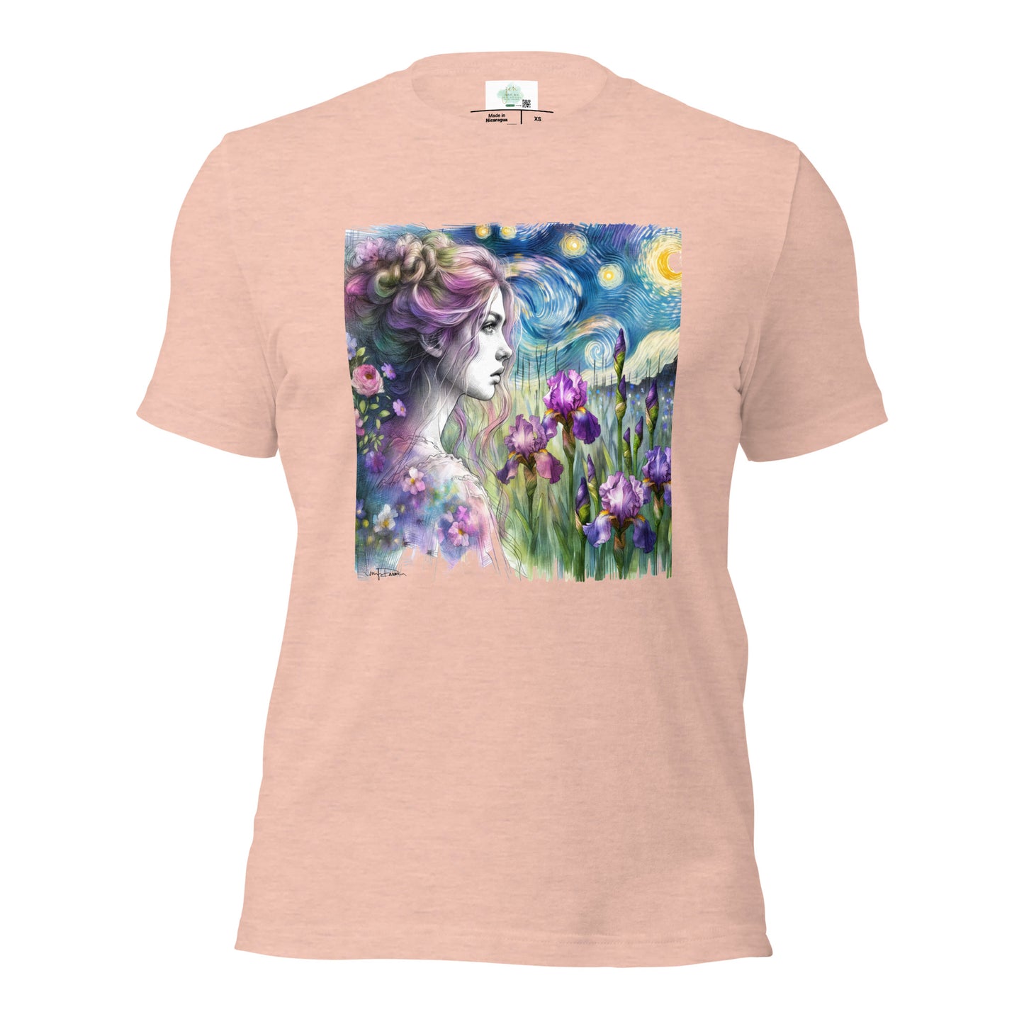 Unisex t-shirt - Girl w/ Irises