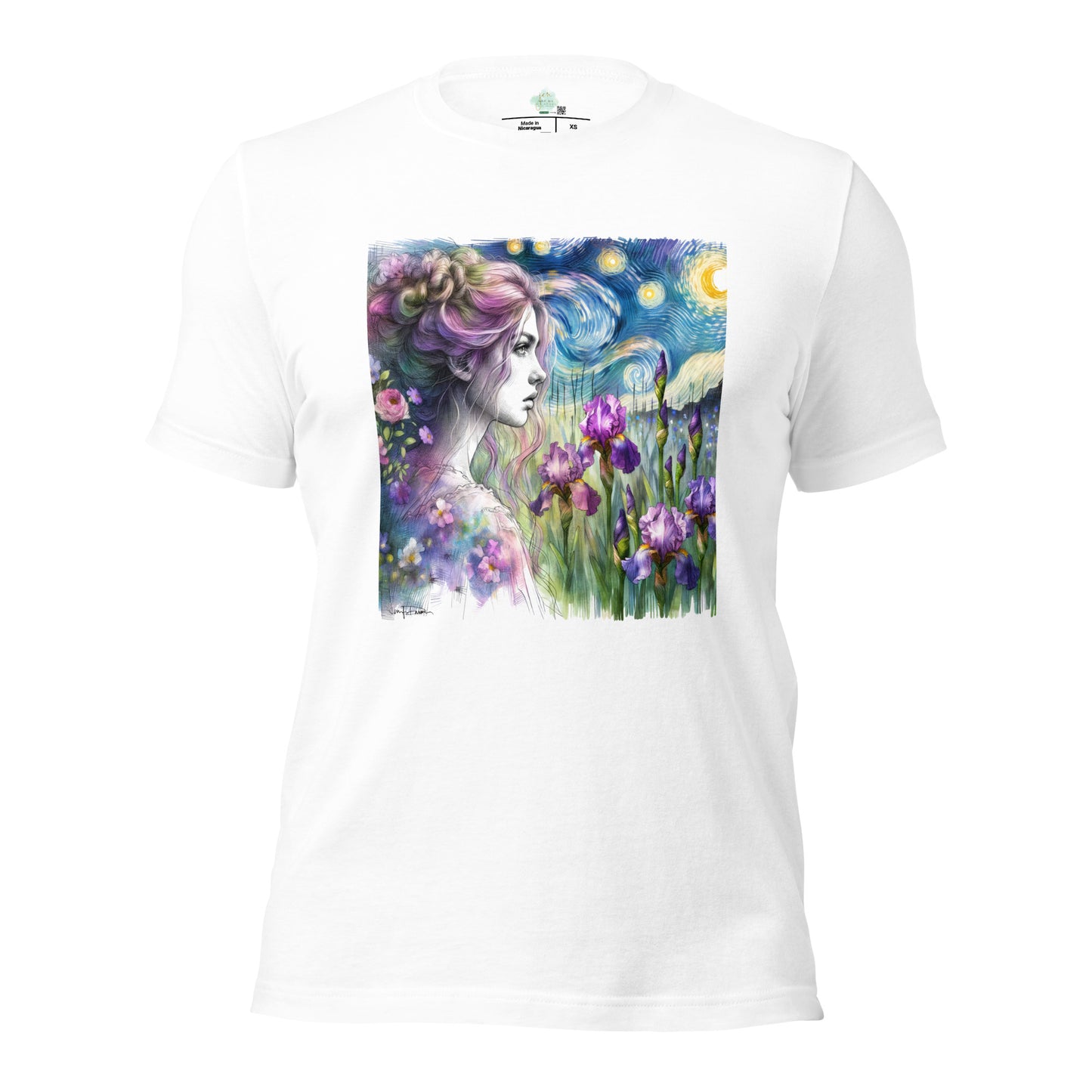 Unisex t-shirt - Girl w/ Irises