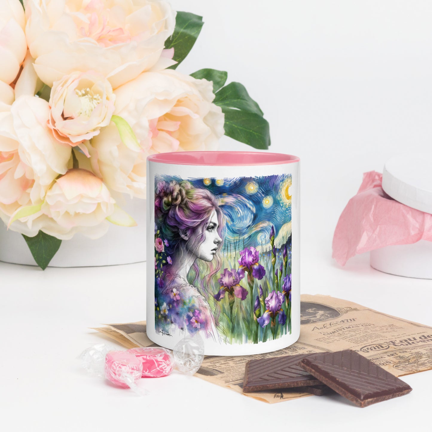 Mug - Starry Night Hummingbird Design