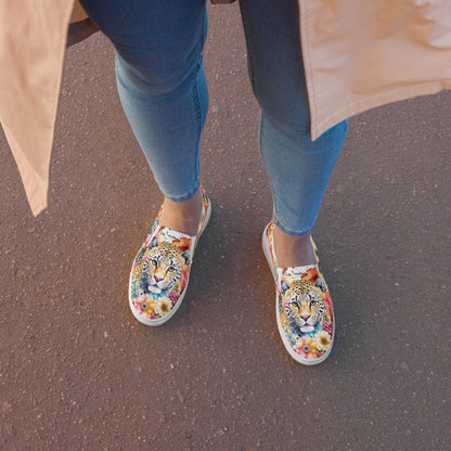canvas slip on shoes, slip on shoes, canvas sneakers, canvas shoes, trendy fashion, unique shoe design, mens shoes, womens shoes, sneakers, art by jen duran