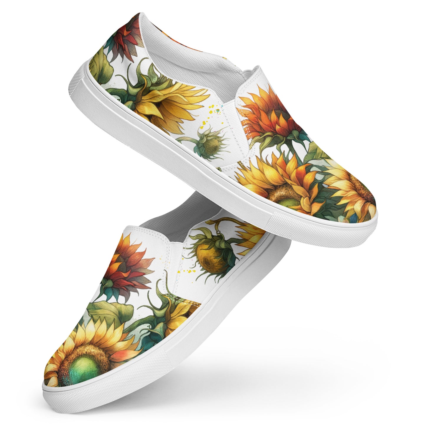 canvas slip on shoes, slip on shoes, canvas sneakers, canvas shoes, trendy fashion, unique shoe design, mens shoes, womens shoes, sneakers, art by jen duran