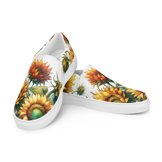 canvas slip on shoes, slip on shoes, canvas sneakers, canvas shoes, trendy fashion, unique shoe design, mens shoes, womens shoes, sneakers, art by jen duran