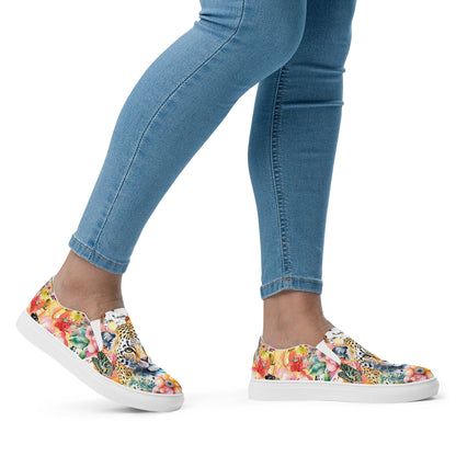 canvas slip on shoes, slip on shoes, canvas sneakers, canvas shoes, trendy fashion, unique shoe design, mens shoes, womens shoes, sneakers, art by jen duran