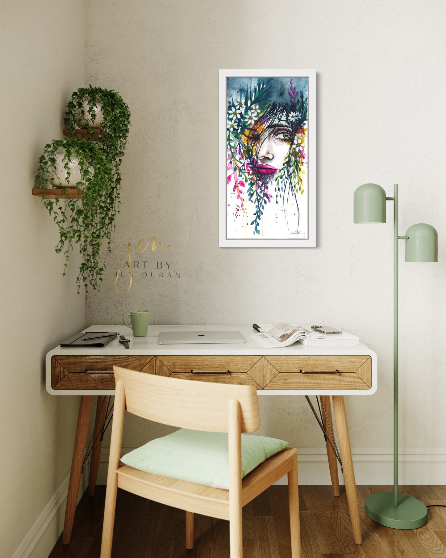 "Curious" Fine Art Paper Print | Floral Wall Art | Home Decor
