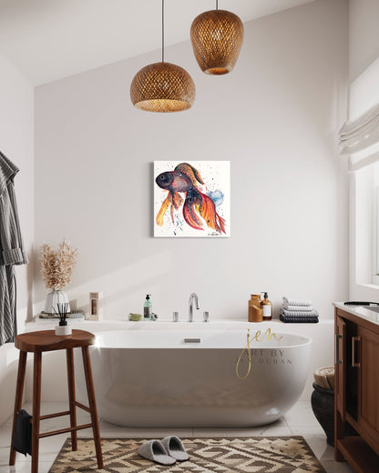 "Betta Fish" Giclée Canvas Print