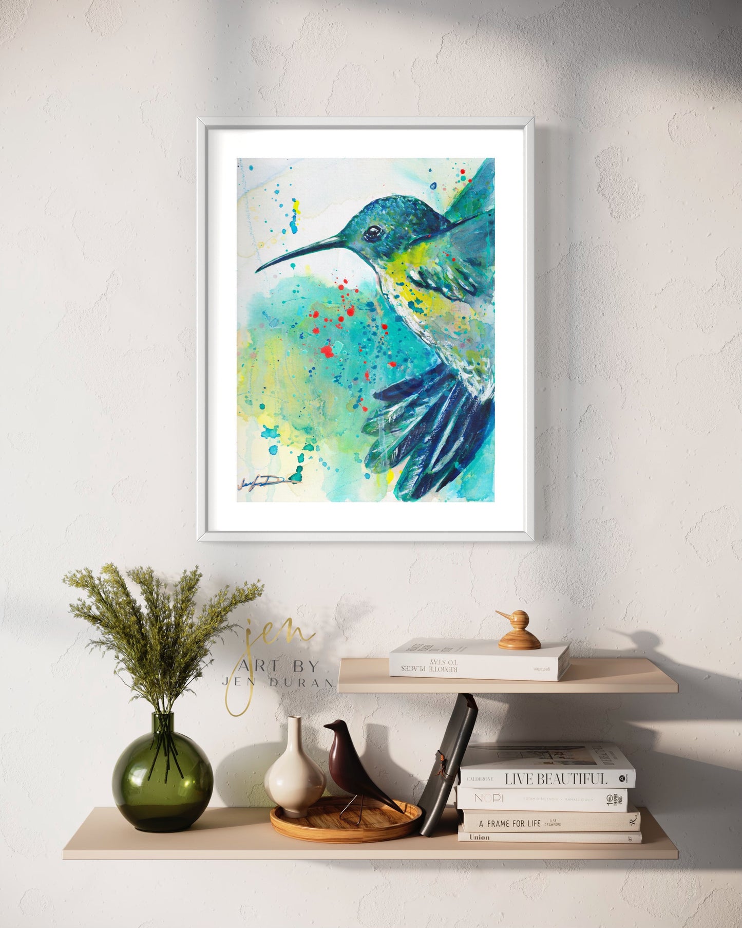 Hummingbird Fine Art Paper Print | Wall Art | Home Decor
