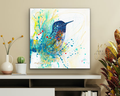 Sweet Hummingbird Fine Art Paper Print | Wall Art