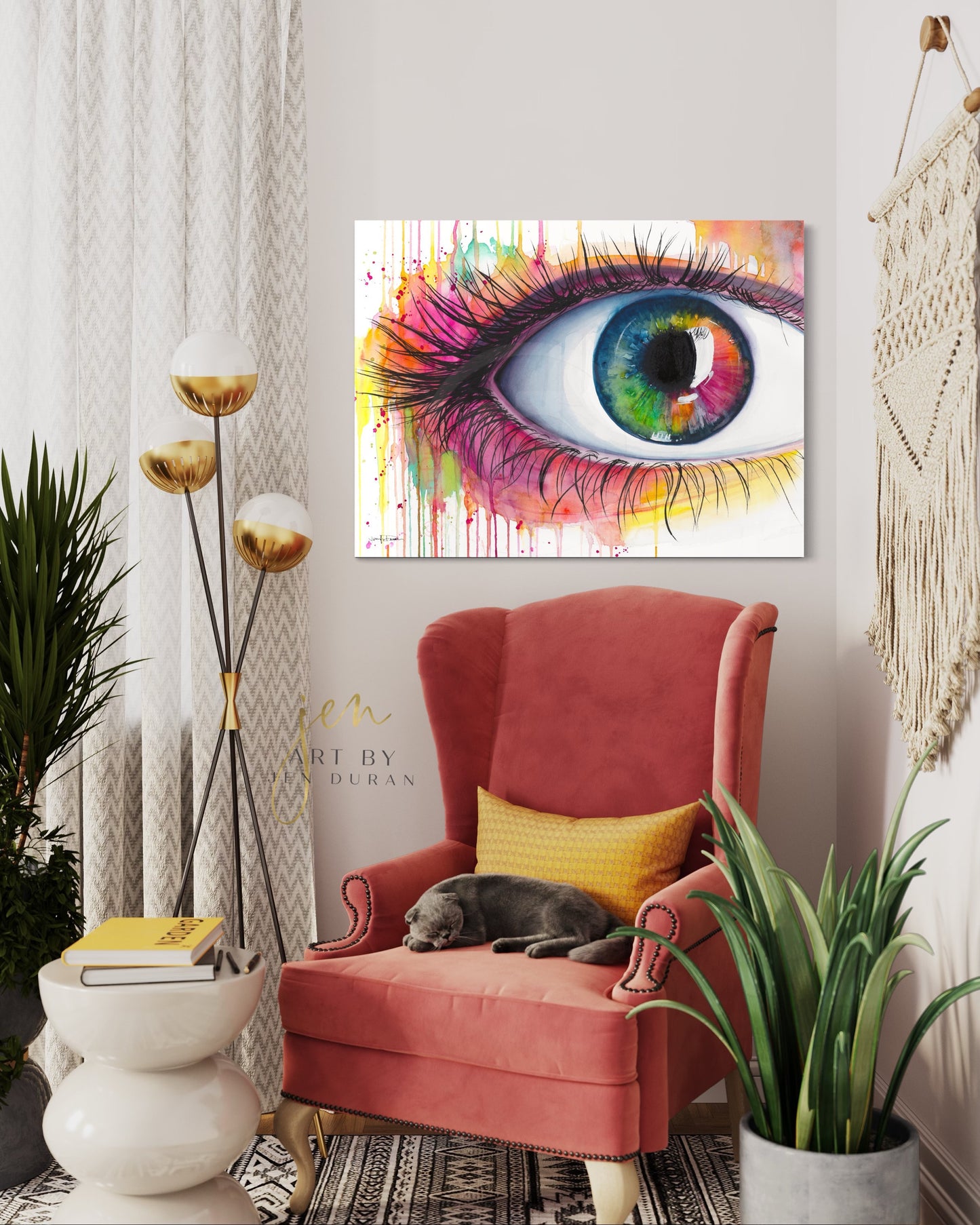 "Rainbow Eye" Giclée Canvas Print
