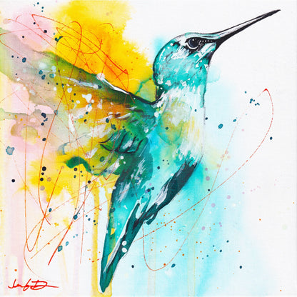 modern canvas wall art, modern art, hummingbird art, watercolor bird art, hummingbird art print, canvas wall art, wall art, home decor, modern art print, art for walls, unique home decor, best gift, bird art print, art by jen duran