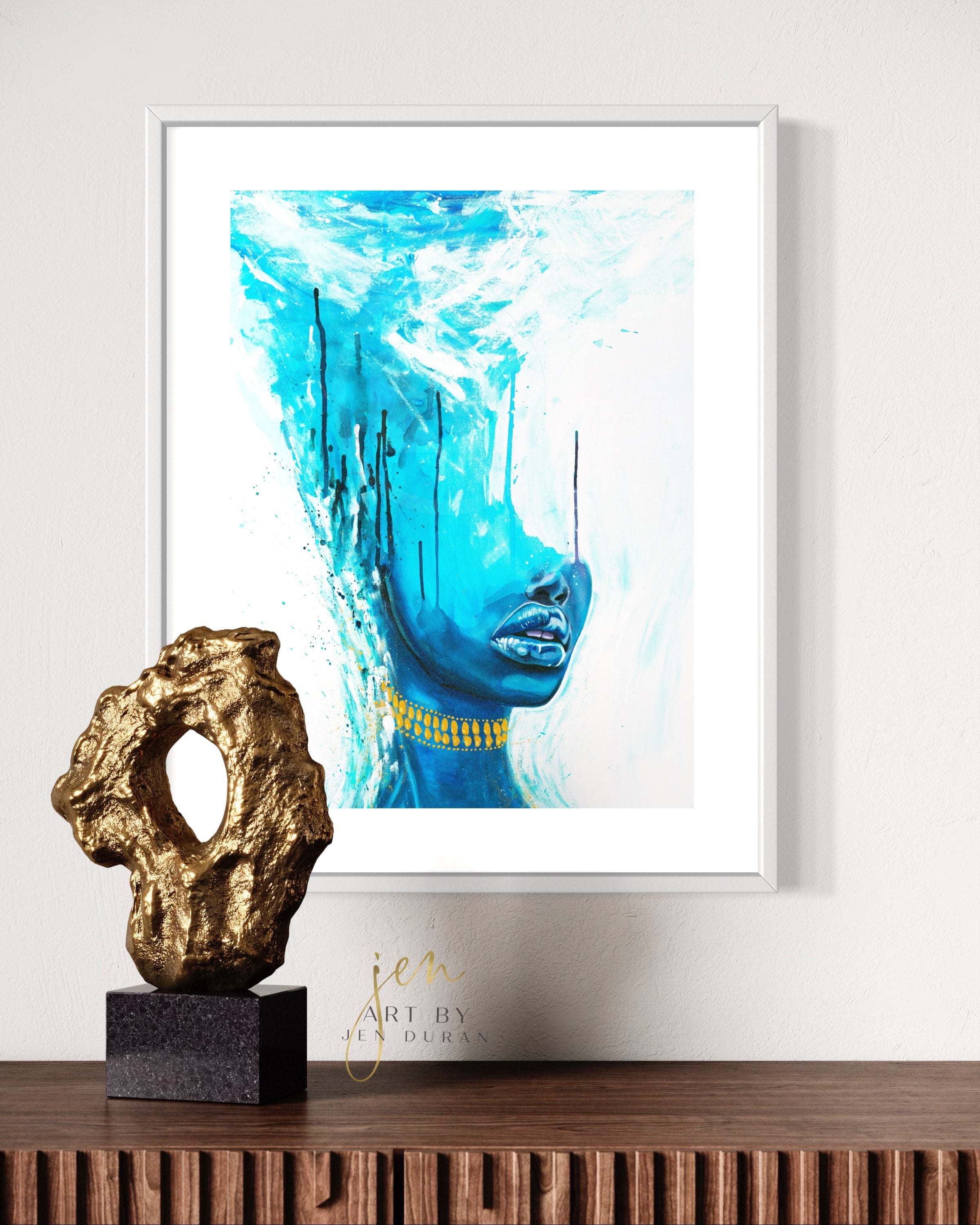 Blue Woman - Fine cheapest Art Print