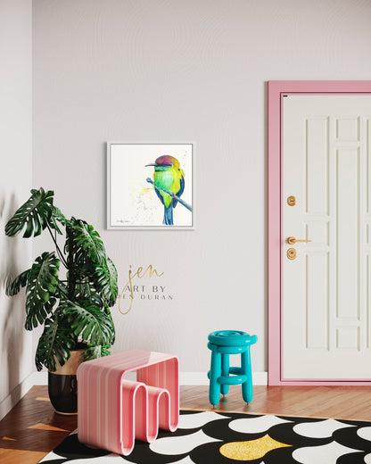 canvas wall art bird painting home decor art by jen duran