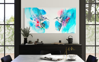 "AFFINITY" Original Watercolor & Mixed Media Painting