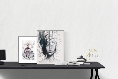 modern canvas wall art, modern art, art print, abstract art, abstract watercolor, modern watercolor, art prints, canvas wall art, wall art, home decor, modern art print, art for walls, unique home decor, best gift, unique gift ideas, art by jen duran