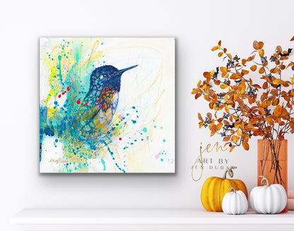 Sweet Hummingbird Fine Art Paper Print | Wall Art