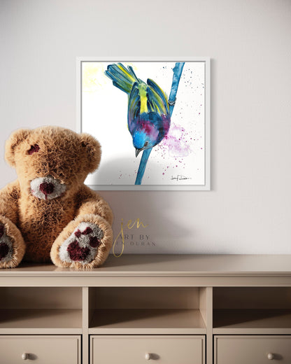 Birdie Fine Art Paper Print | Bird Wall Art