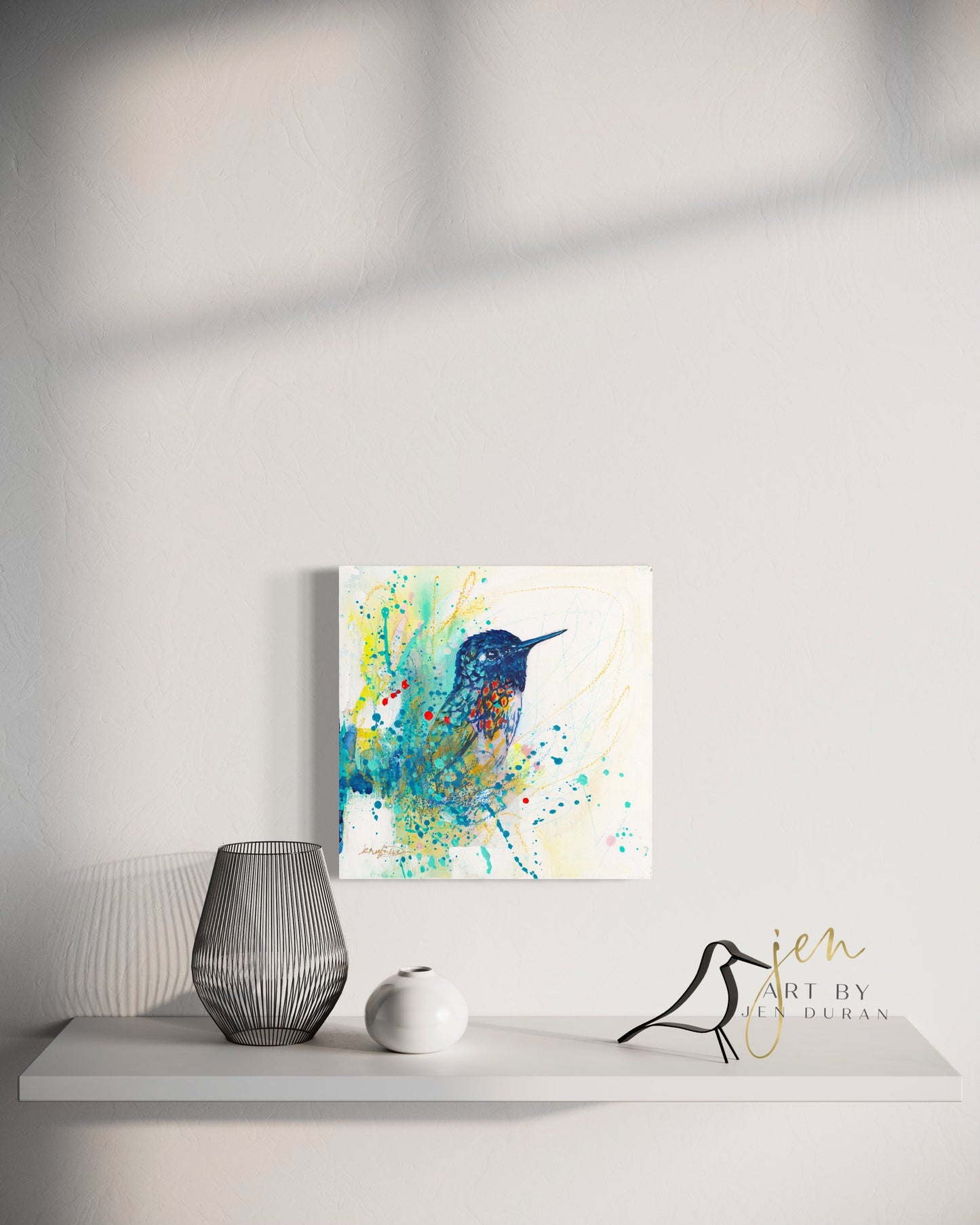 Sweet Hummingbird Fine Art Paper Print | Wall Art