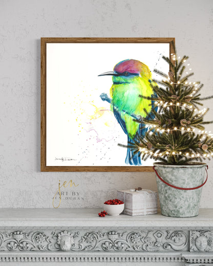 canvas wall art bird painting home decor art by jen duran