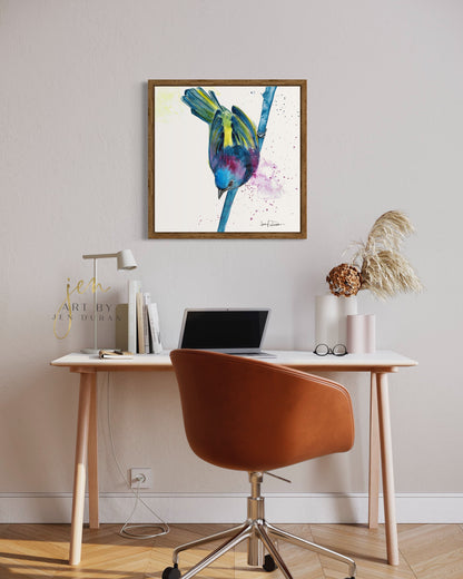 Birdie Fine Art Paper Print | Bird Wall Art