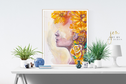 "Sunflower Mood" Fine Art Print