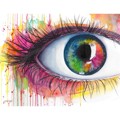Rainbow Eye Fine Art Paper Print | Eye Wall Art