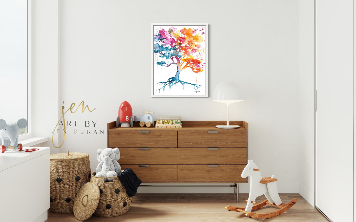 "Rainbow Tree" Giclée Canvas Print