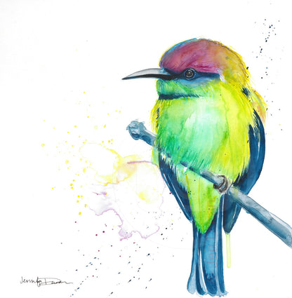 canvas wall art bird painting home decor art by jen duran