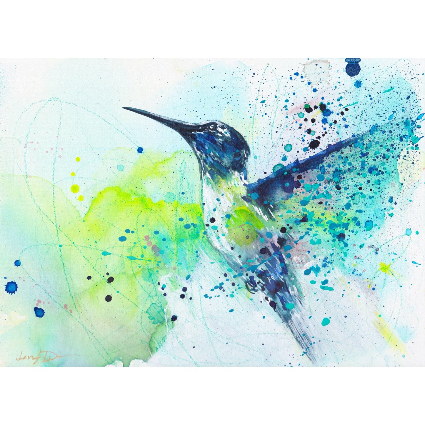 "Take Flight" Hummingbird Fine Art Paper Print | Wall Art