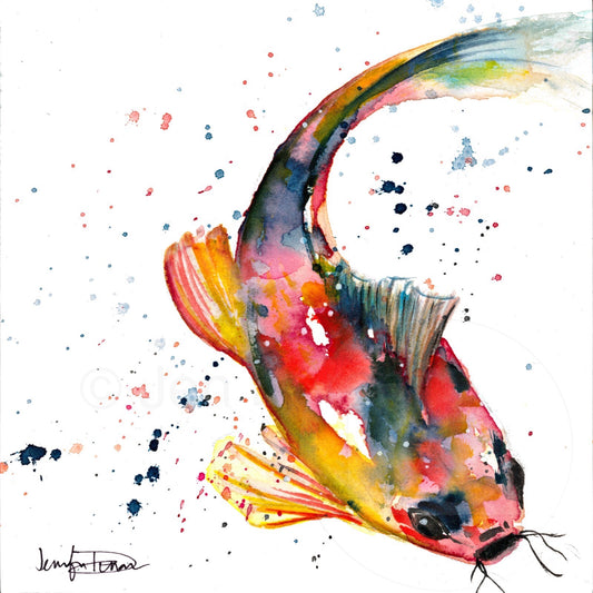 "Koi Fish" Giclée Canvas Print