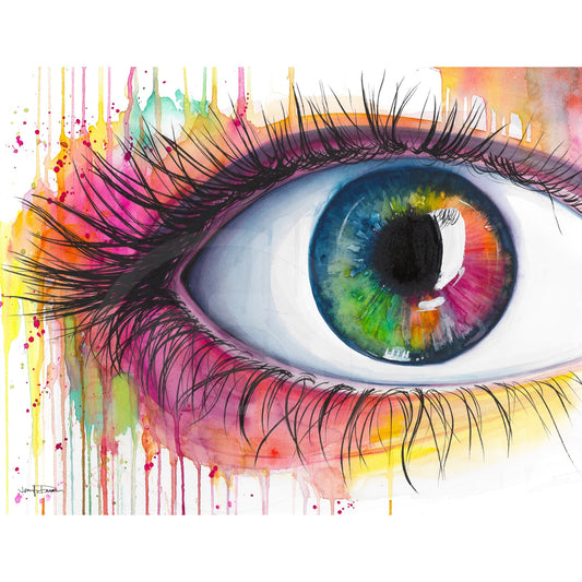 "Rainbow Eye" Giclée Canvas Print