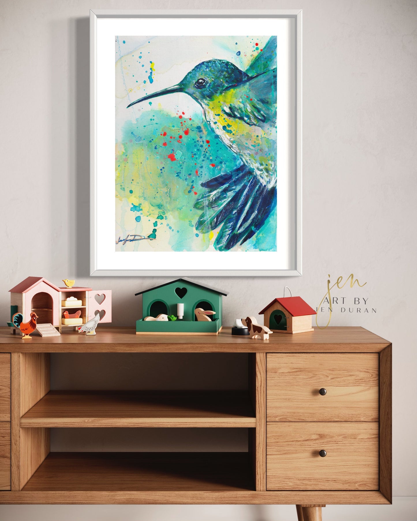 Hummingbird Fine Art Paper Print | Wall Art | Home Decor