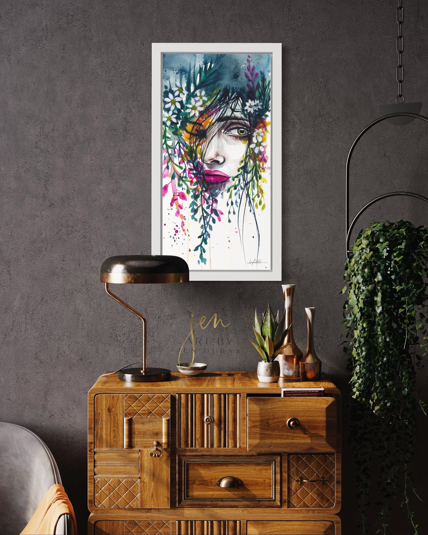 "Curious" Fine Art Paper Print | Floral Wall Art | Home Decor