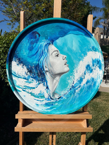 Mermaid Art | Wall Art | Home Decor Original Painting Art By Jen Duran