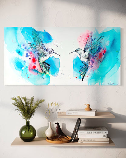 "AFFINITY" Original Watercolor & Mixed Media Painting